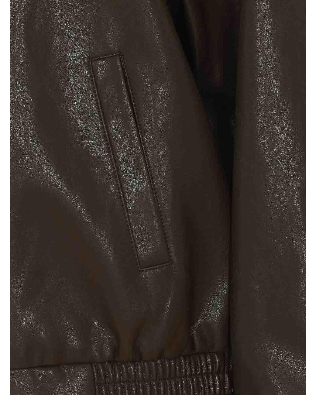 ELEH Gray Faux Leather Jacket