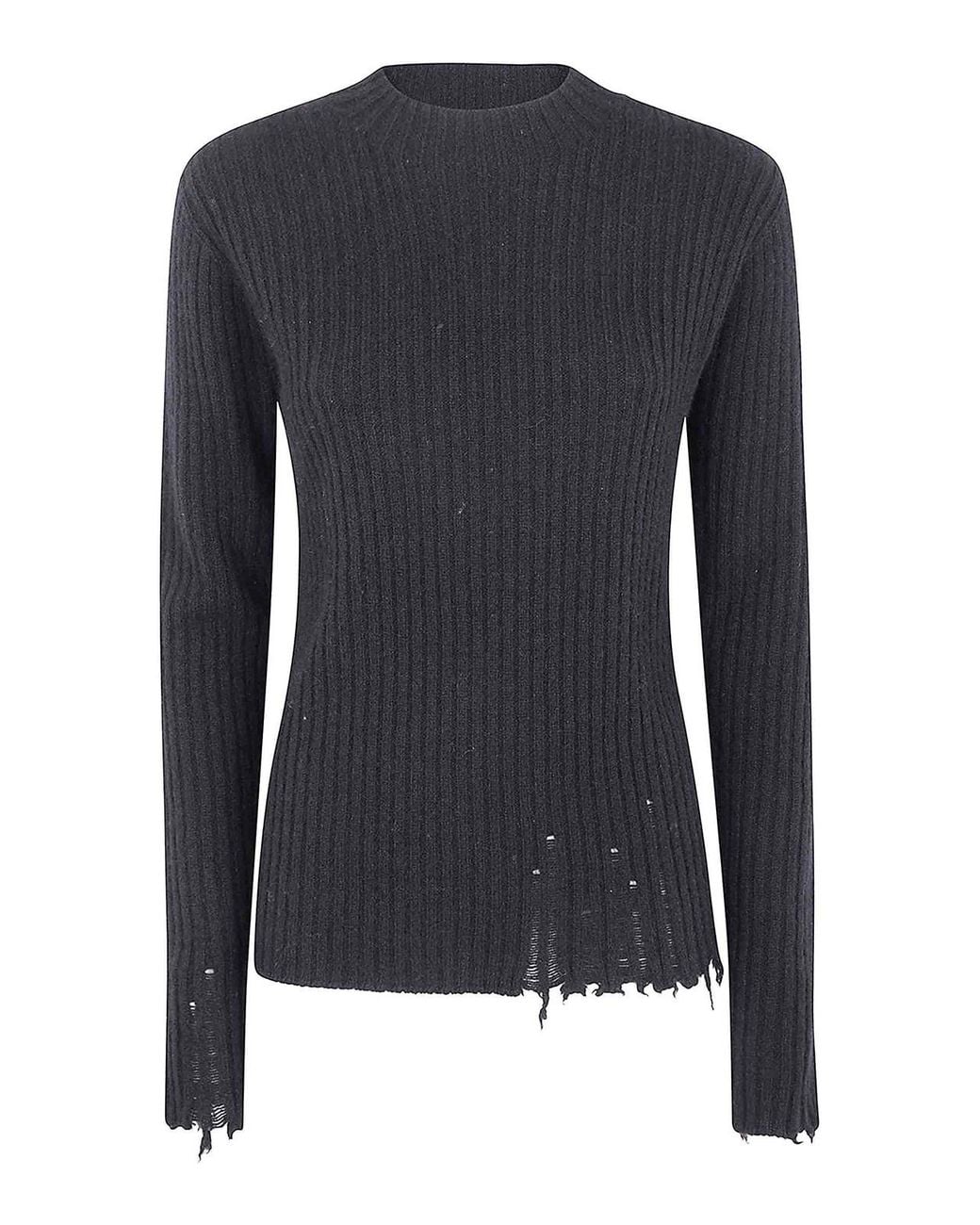 Uma Wang Blue Plain Ws Rib Top