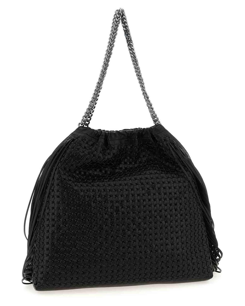 Stella McCartney Black Falabella Medium Shoulder Bag