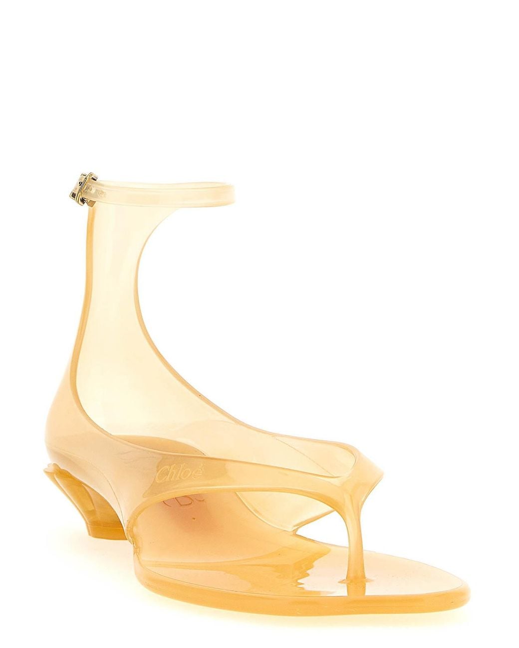 Chloé Metallic Jelly Sandals