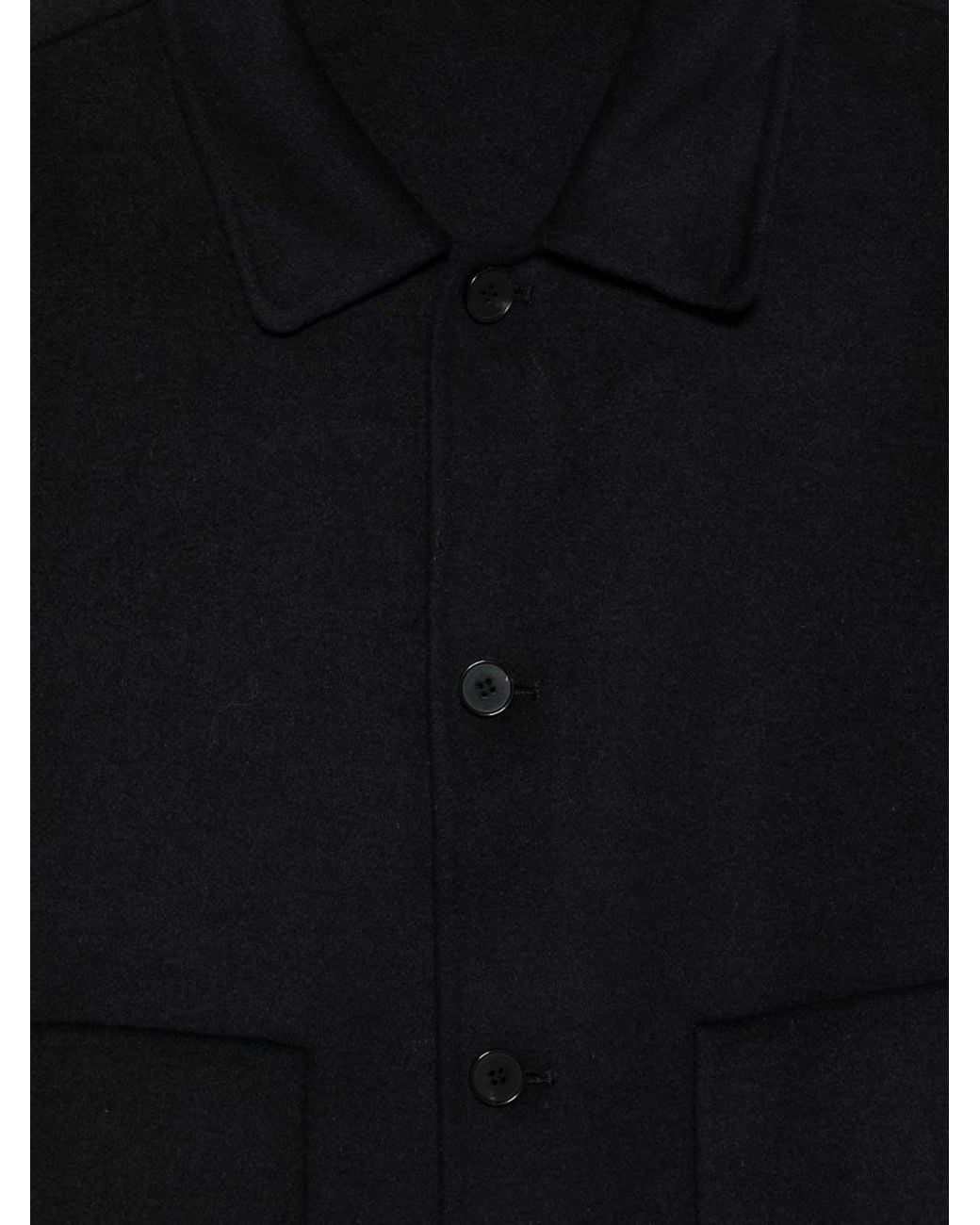 Low Brand Black Double Wool Jacket for men