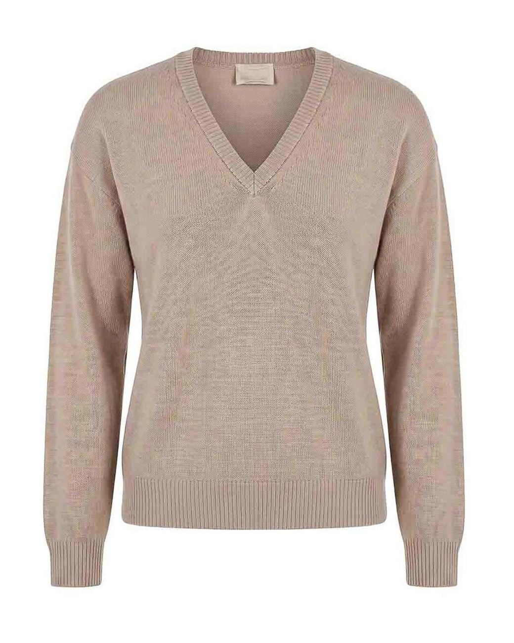 Drumohr Brown V-Neck Sweater