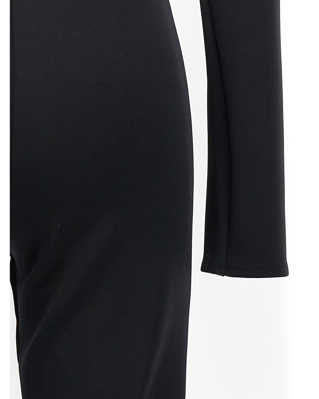 David Koma Black Scuba Cut Out One-Length Bodysuit