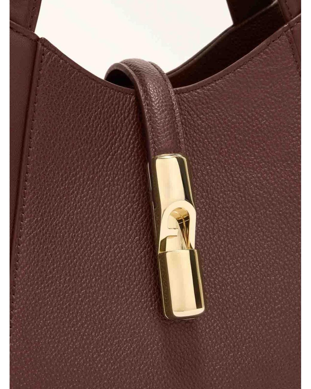 Furla Brown Goccia S Tote Handbag