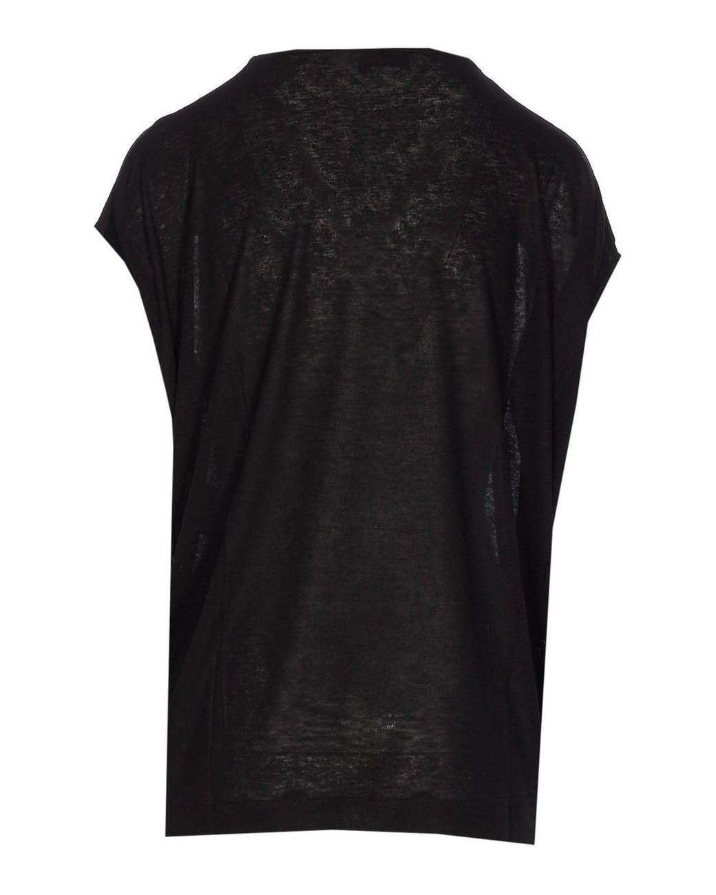 Stella McCartney Black Leopard-Print T-Shirt