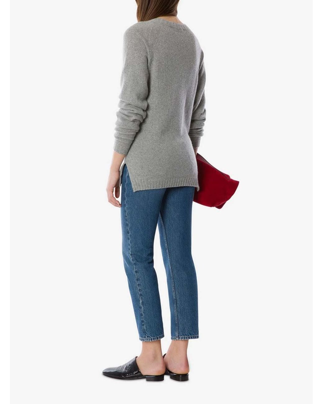 Alberta Ferretti Gray Sweater