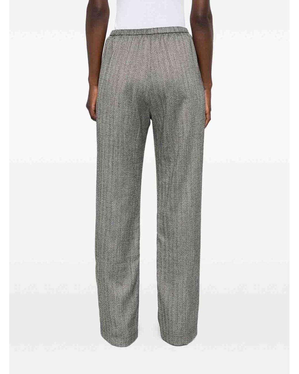 Forte_forte Gray Chevron Trousers