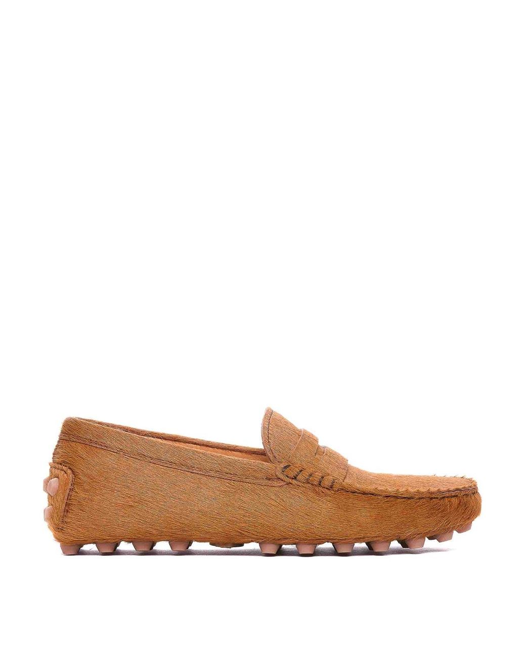 Tod's Brown Bubble Gommini Loafers