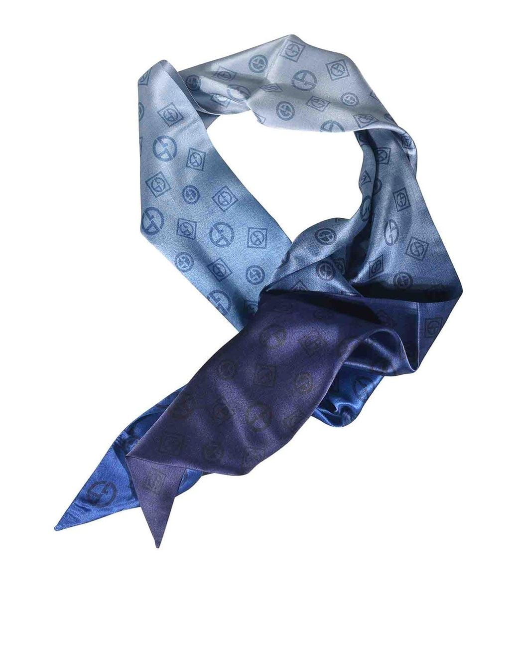 Giorgio Armani Blue Scarfs for men