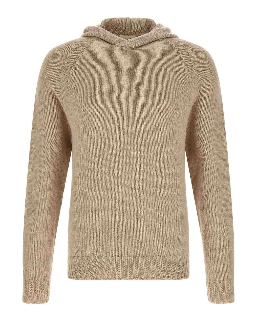 Ma'ry'ya Natural Hooded Sweater for men