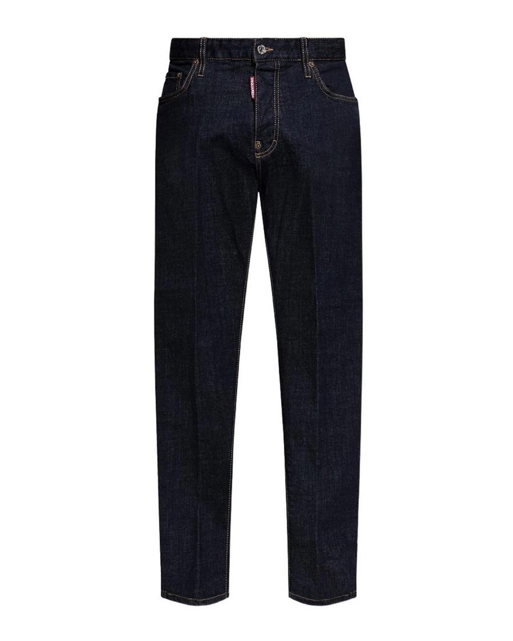 DSquared² Blue Dark Denim Jeans With Contemporary Fit for men