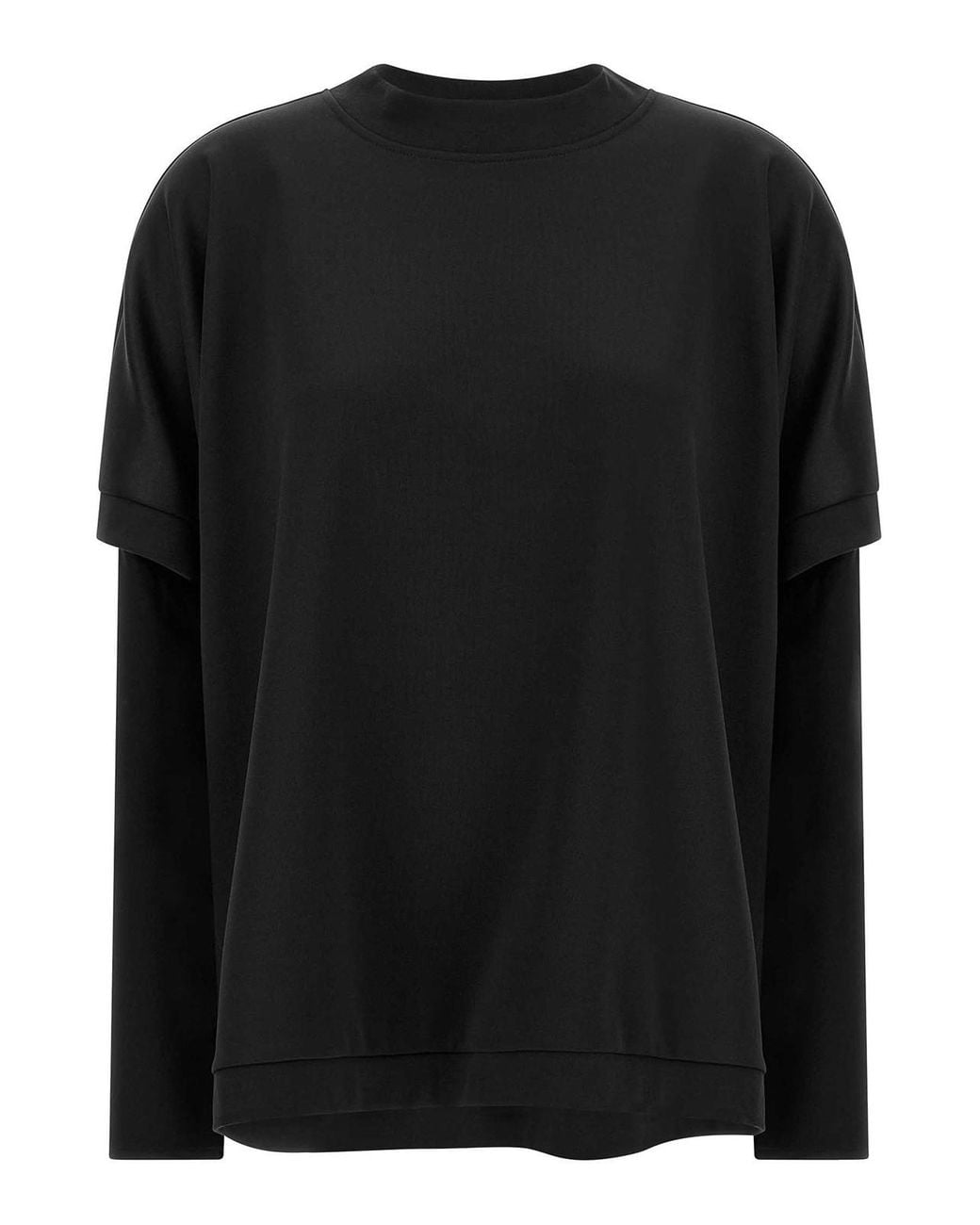 DI.LA3 PARI' Black Manicotti Sweatshirt