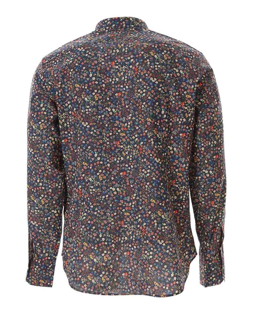 Paul Smith Gray Flower Slim Fit Shirt for men