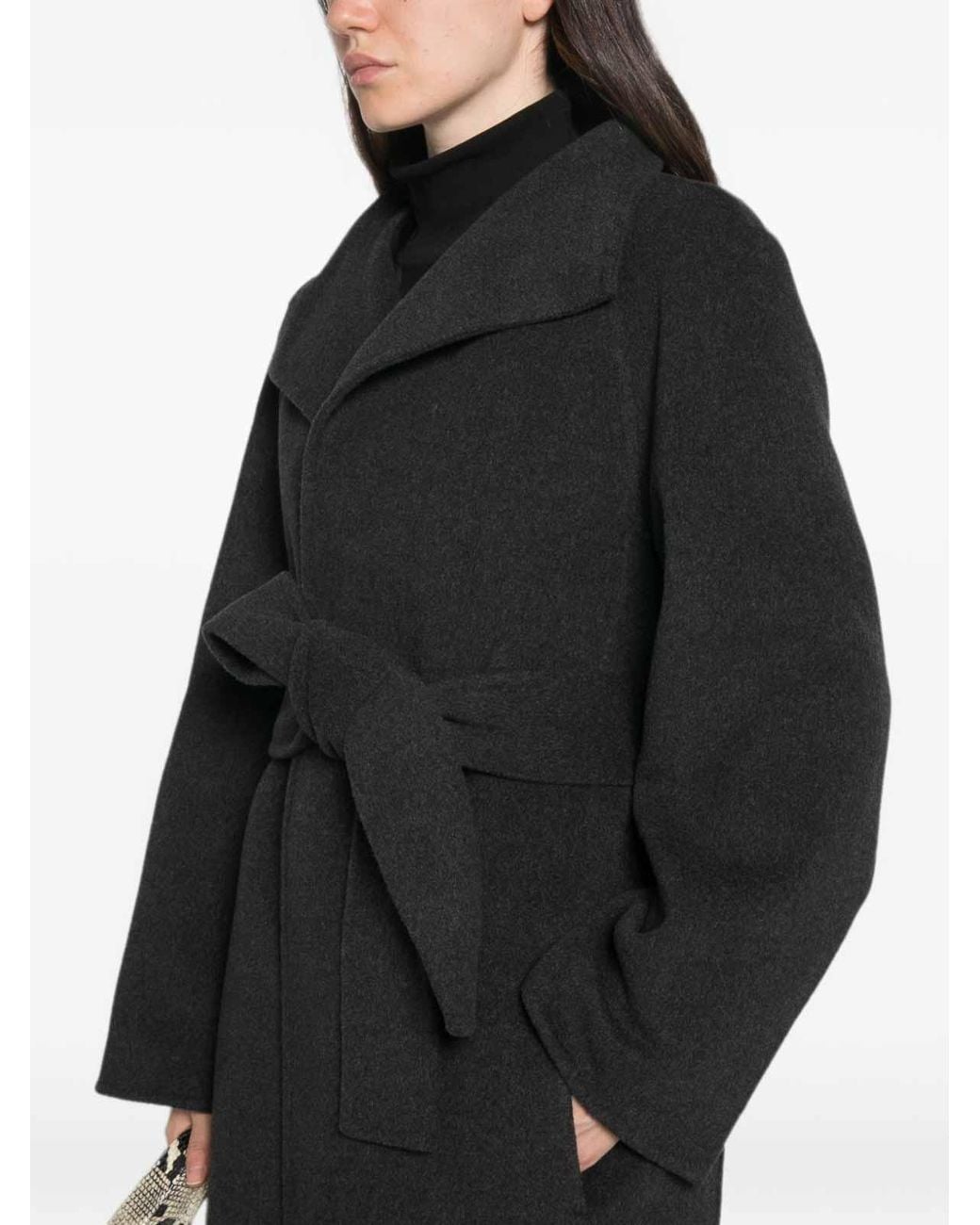 Khaite Black Romare Wool Coat