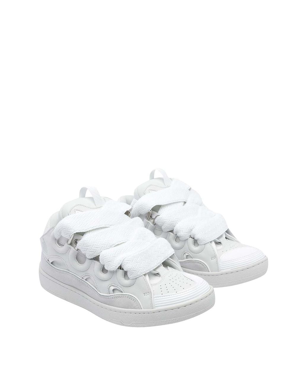 Lanvin White Curb Sneakers for men