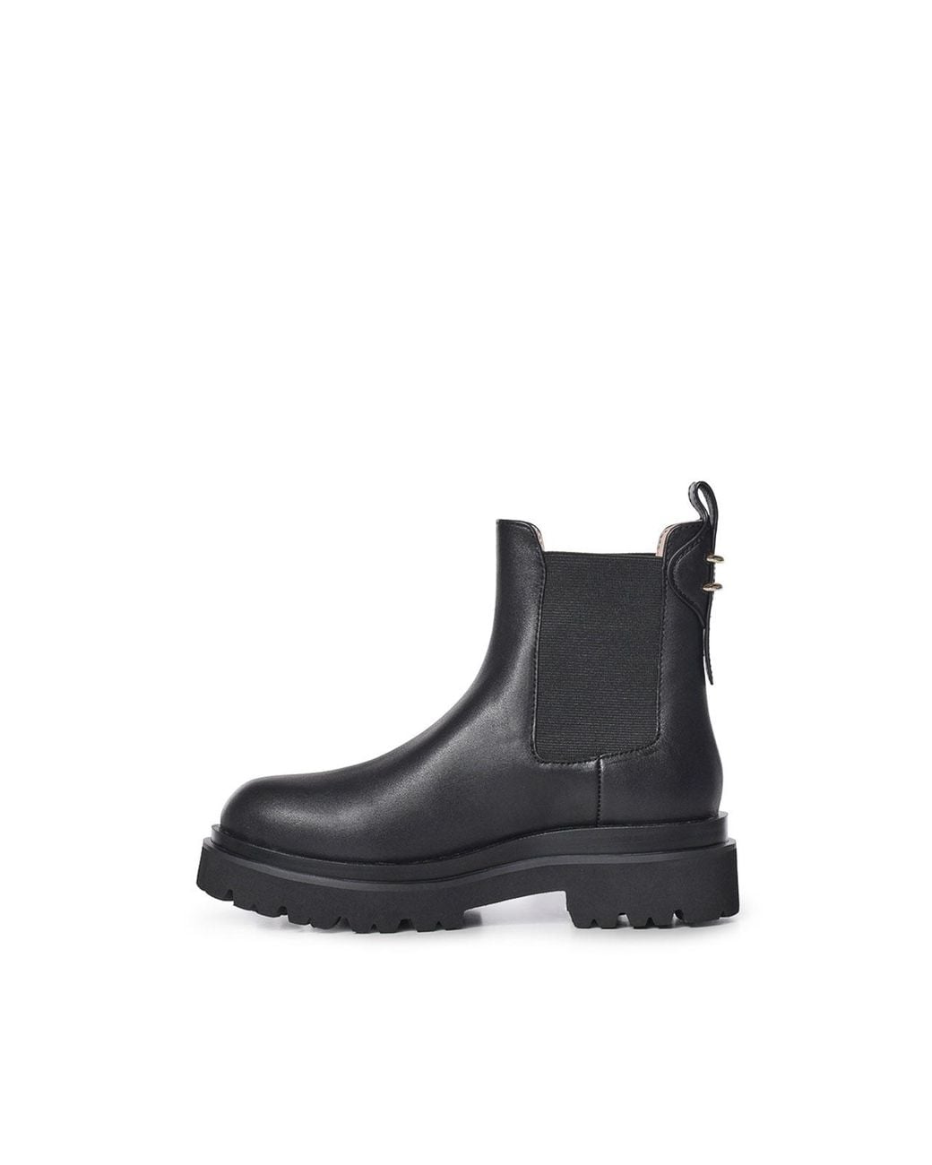 Coccinelle Black Mavery Leather Ankle Boots