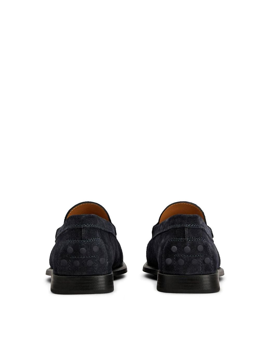 Tod's Black Suede Gathered Loafers for men