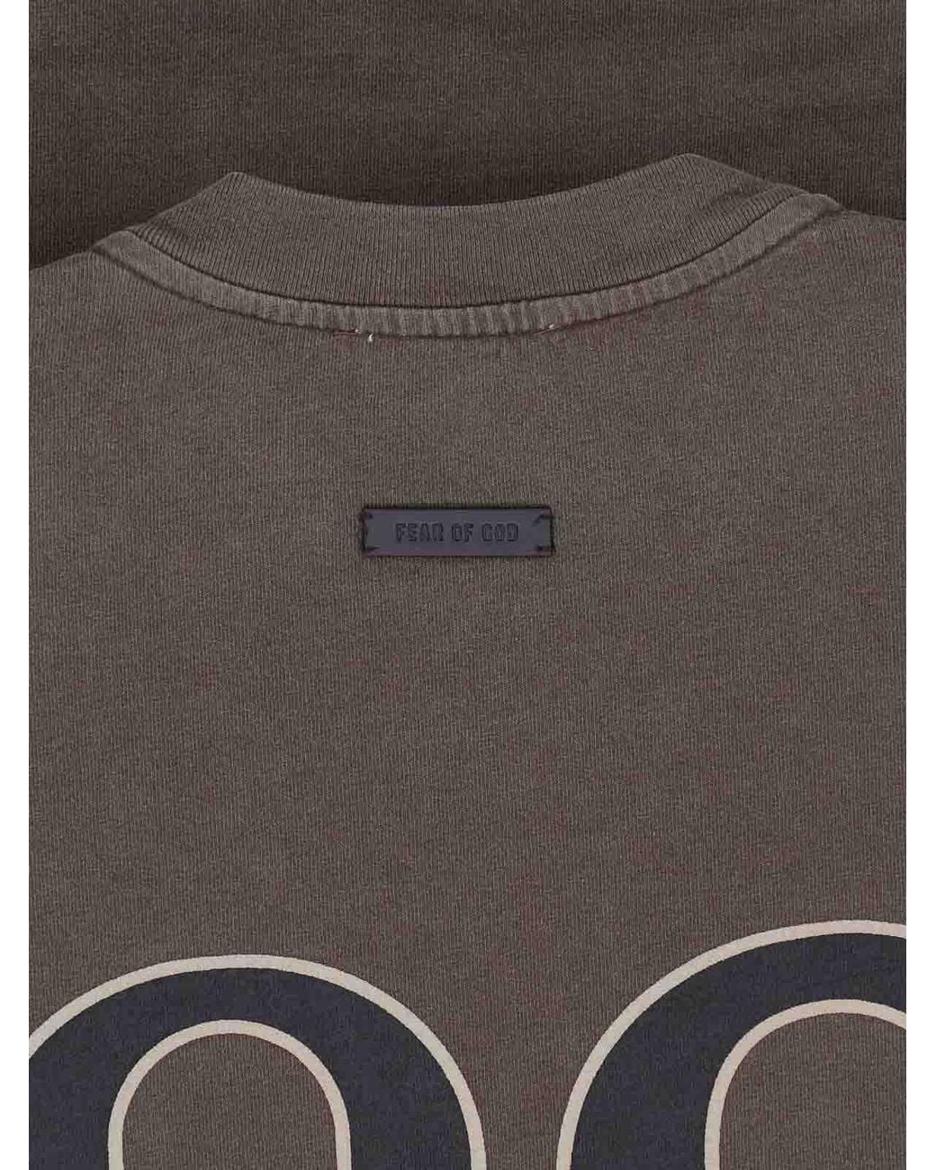Fear Of God Gray T-Shirt Logo for men