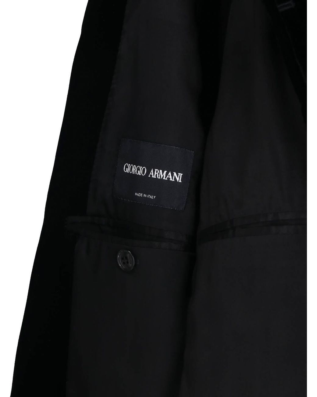 Giorgio Armani Black Velvet Jacket for men