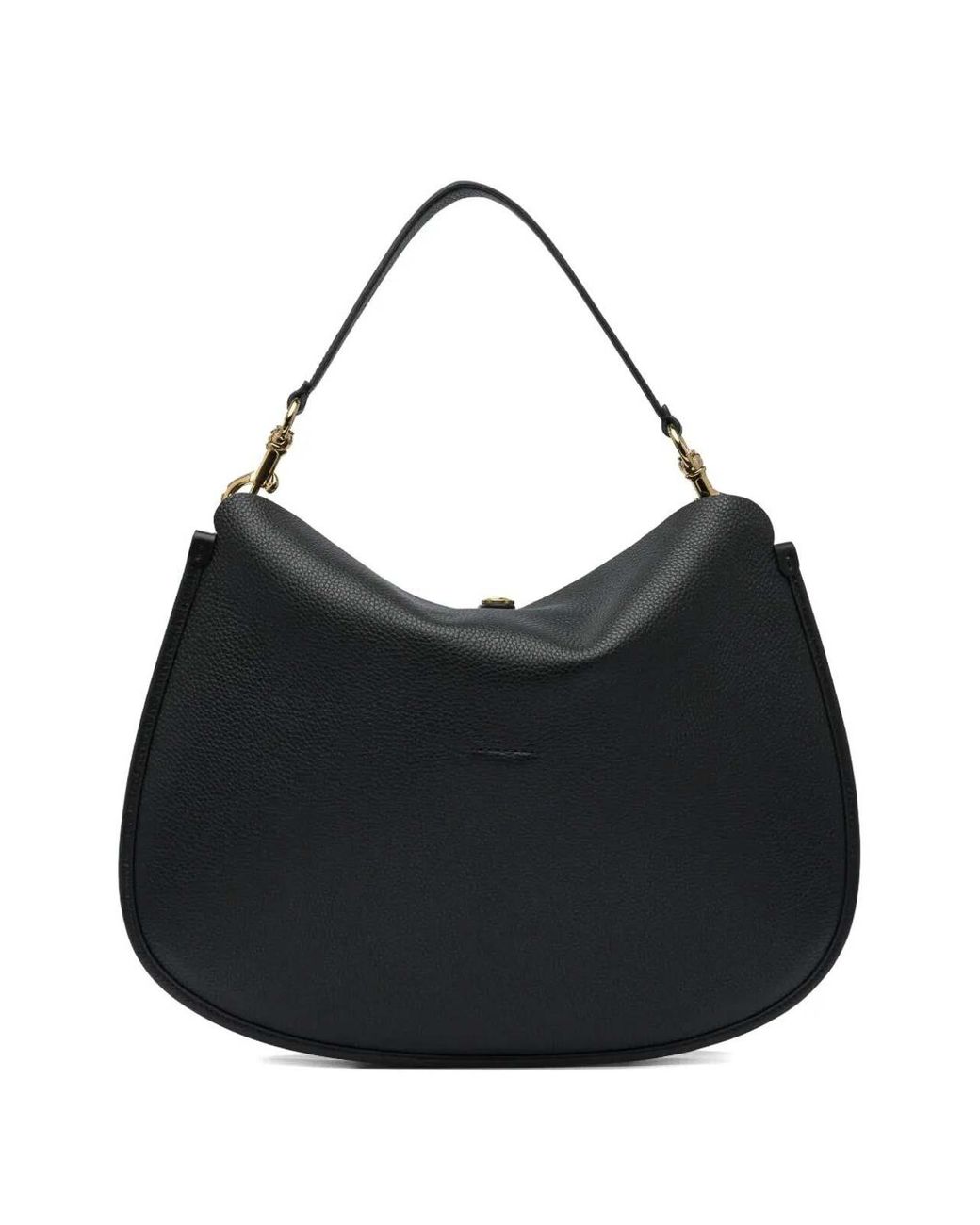Etro Black Extra-Large Leather Shoulder Bag