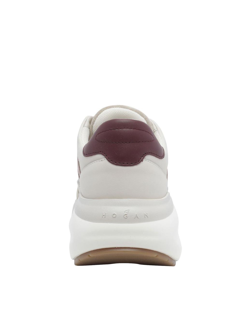Hogan White Maxi I Active Leather And Suede Trainers With H Logo And Chunky Sole