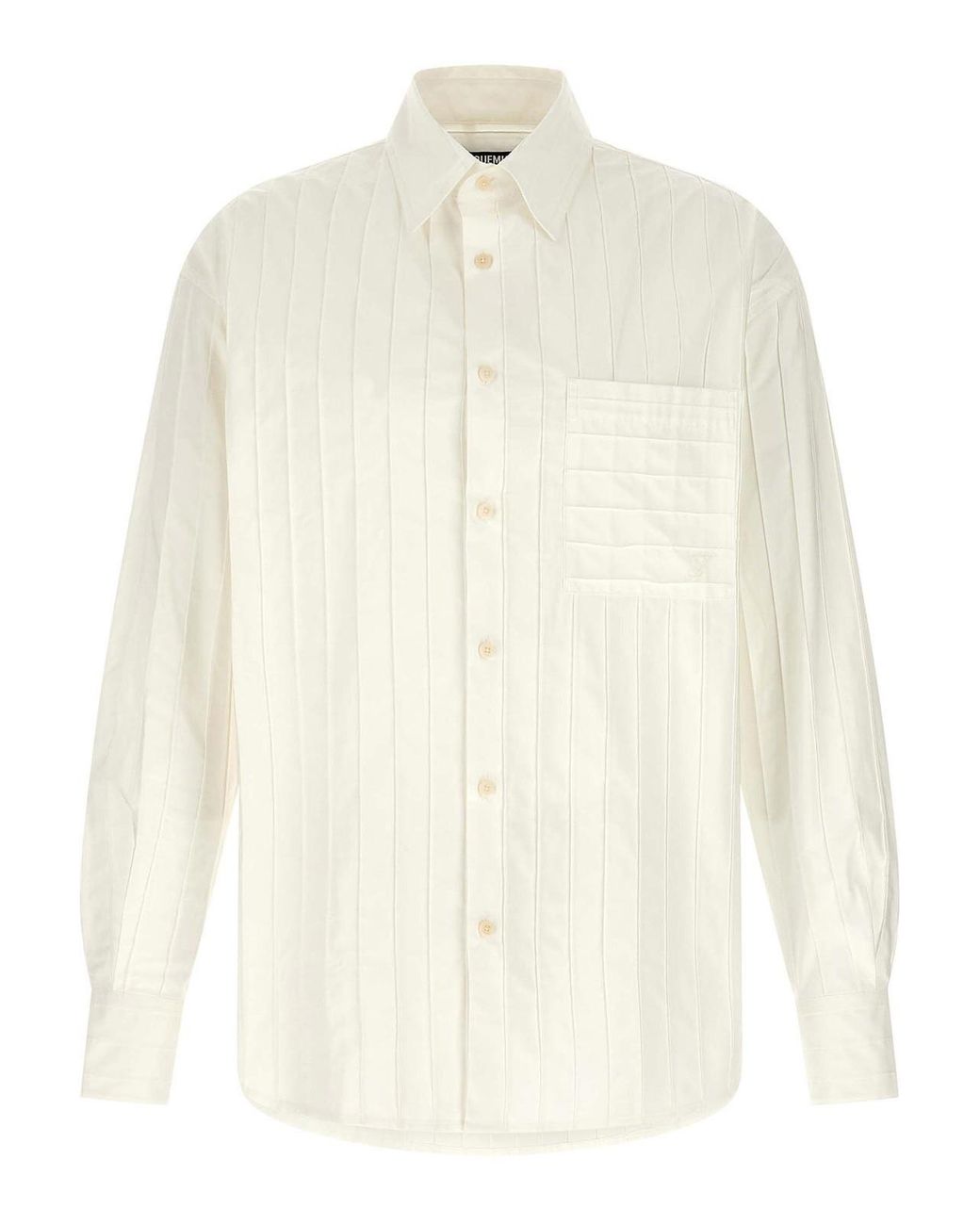 Jacquemus White La Chemise Camargue Shirt for men