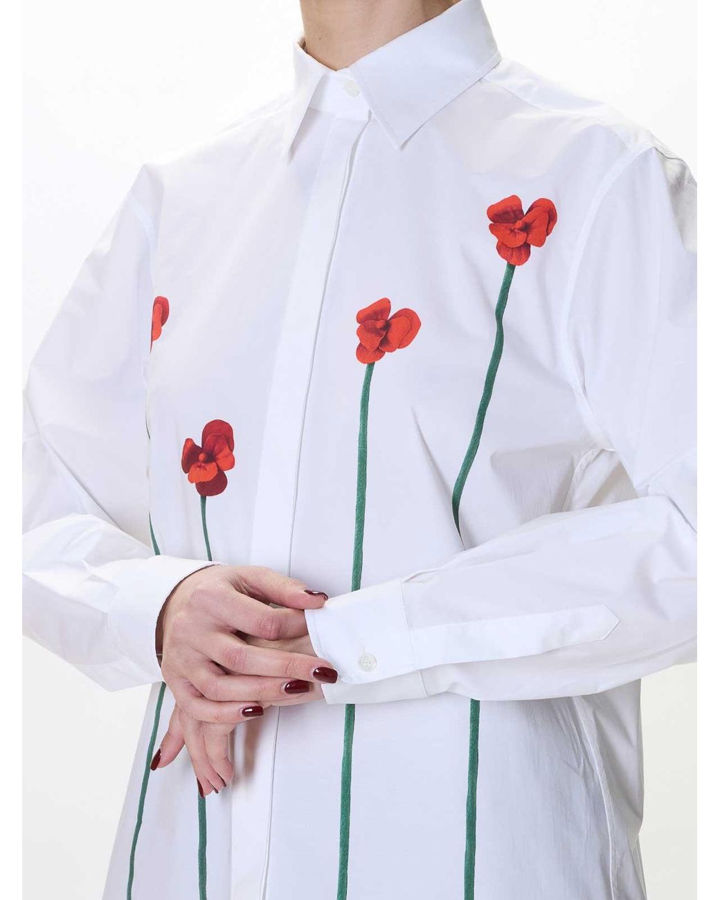 Moschino White Poppies Shirt