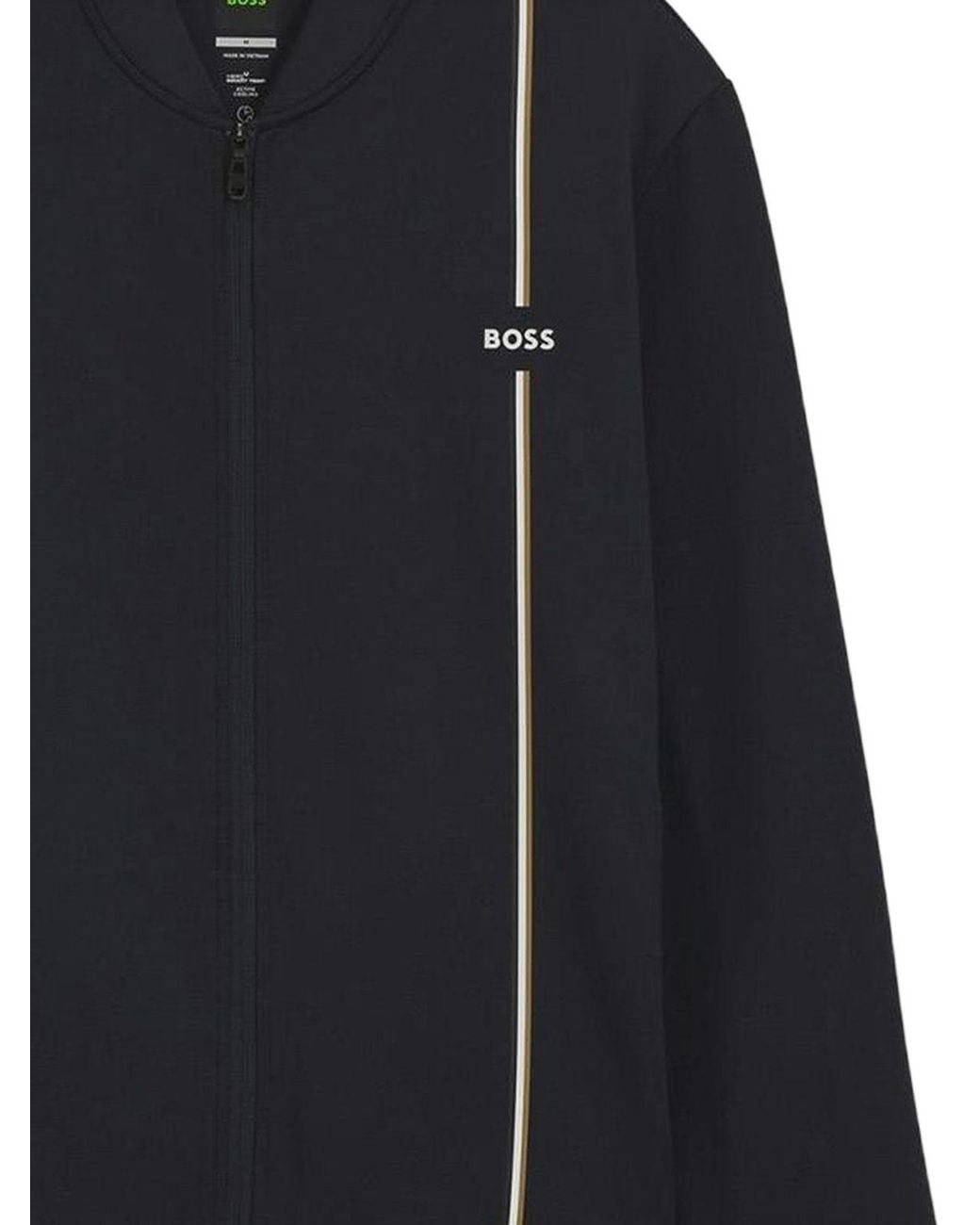 Boss Blue Crew-Neck Sweater for men