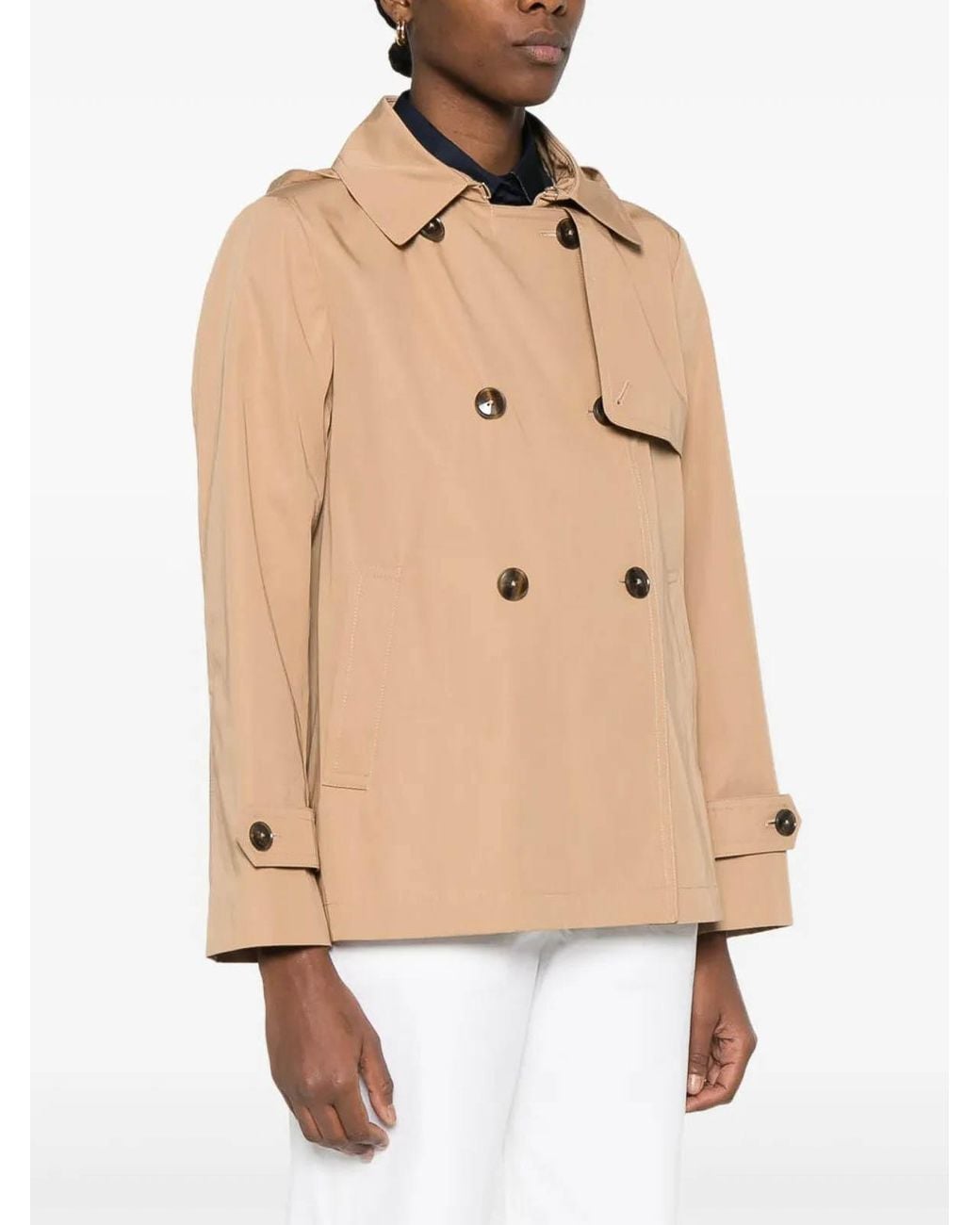 Herno Natural Short Raincoat