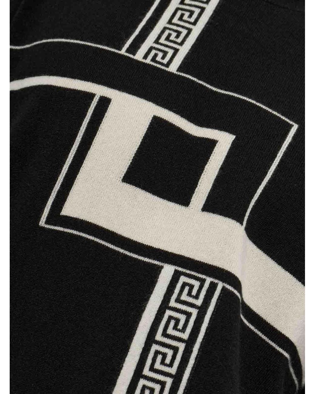 Versace Black Crew-Neck Sweater for men