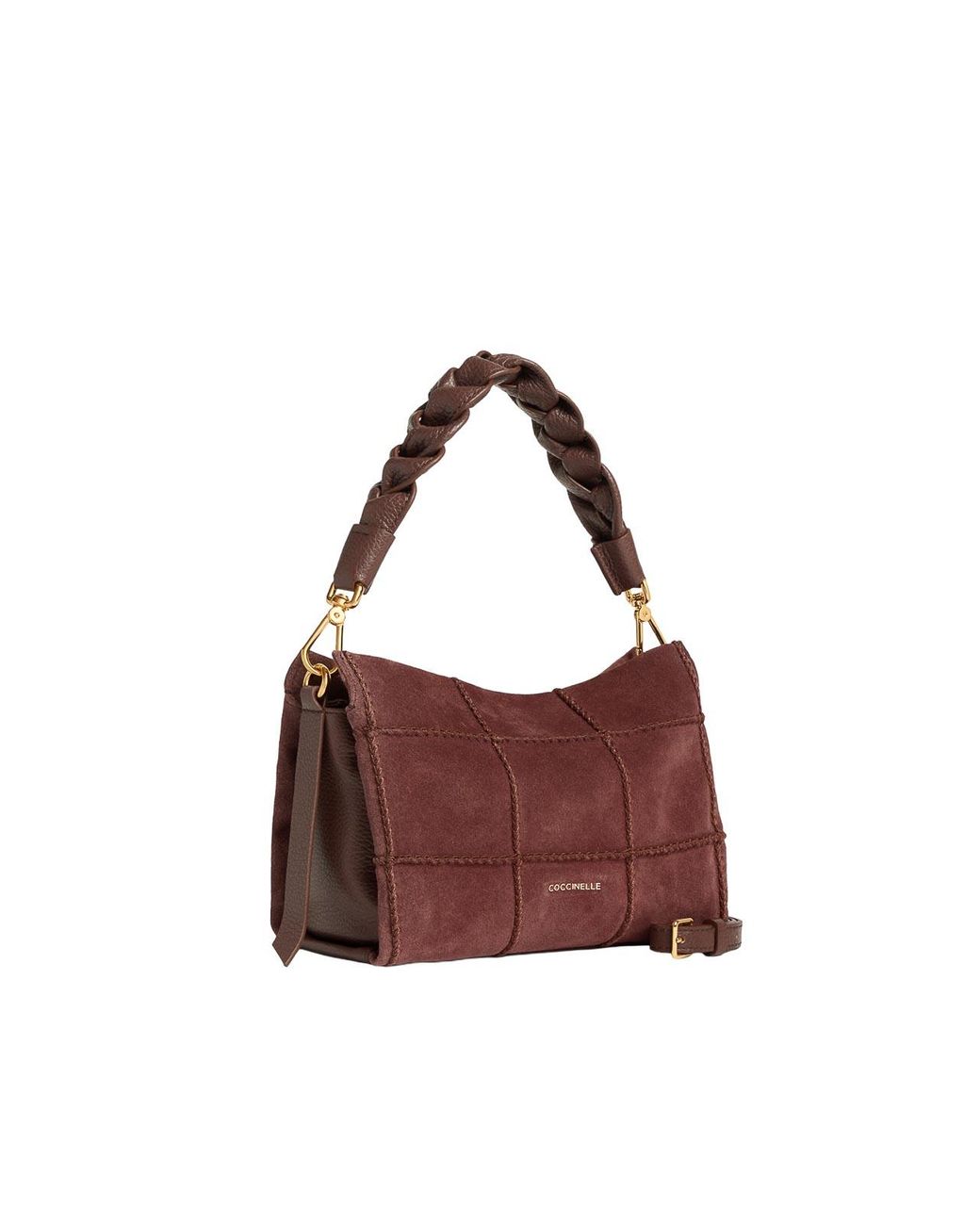 Coccinelle Purple Small Lizzie Suede Bag