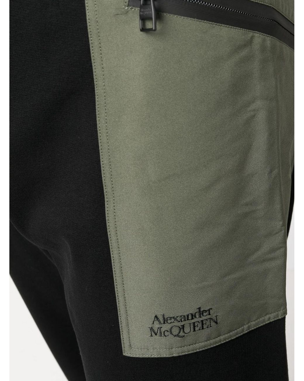 McQueen Black Track Pants for men
