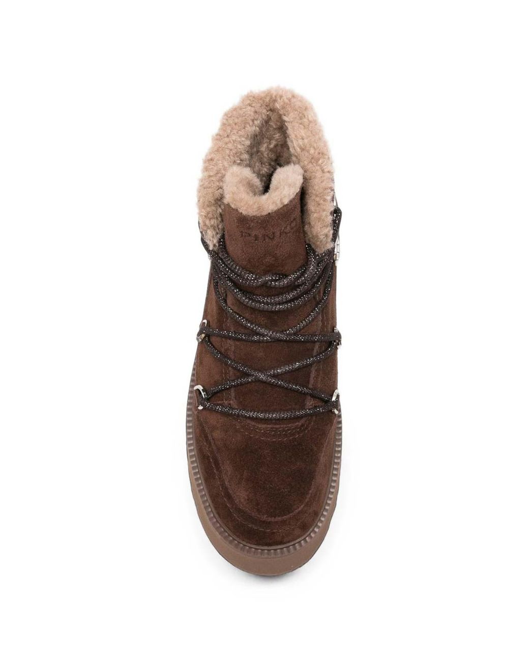 Pinko Brown Lace-Up Shoes