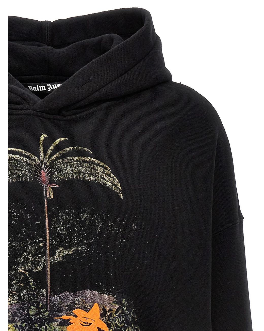 Palm Angels Black Enzo From The Tropics Hoodie for men