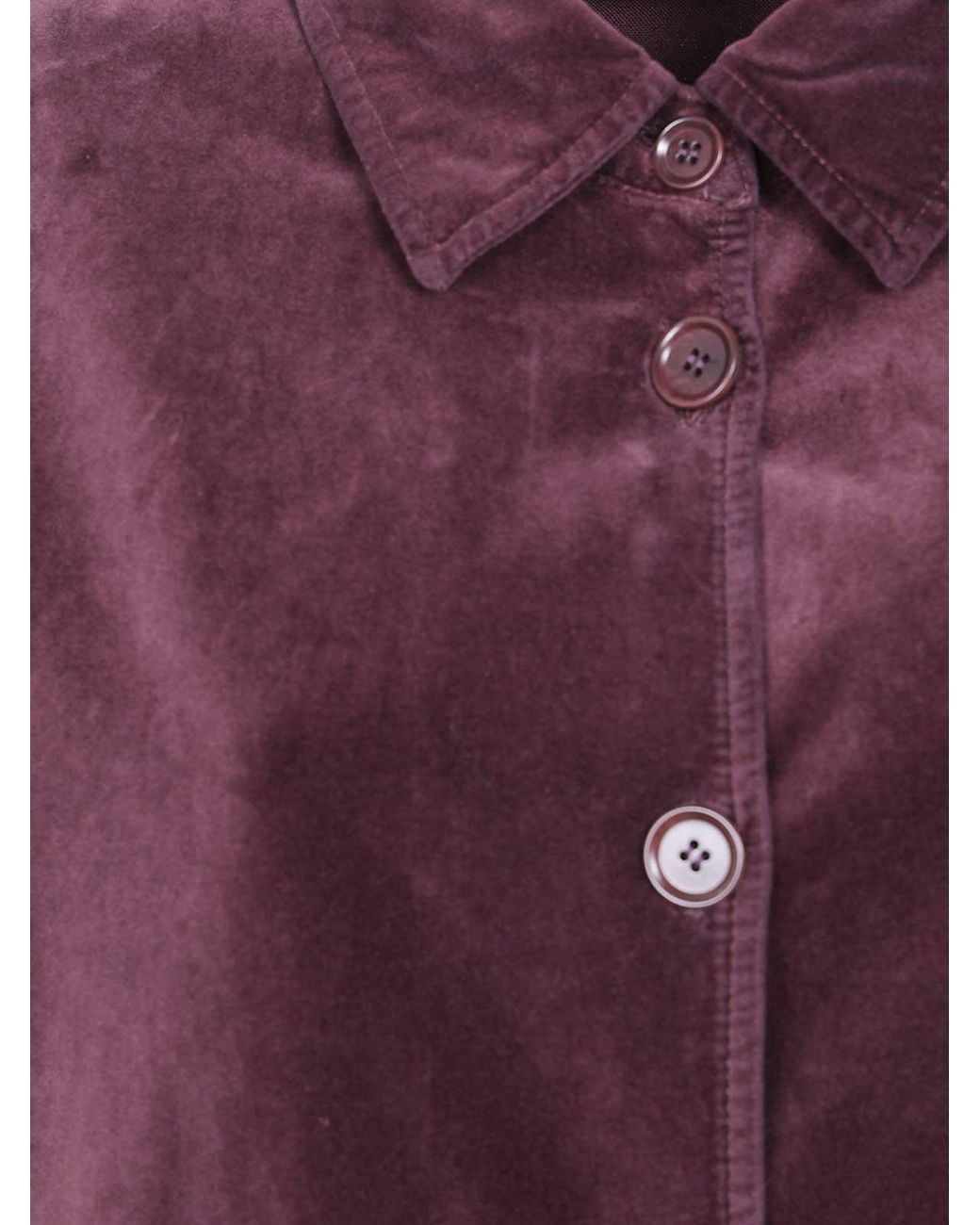 Aspesi Purple Velvet Classic Jacket