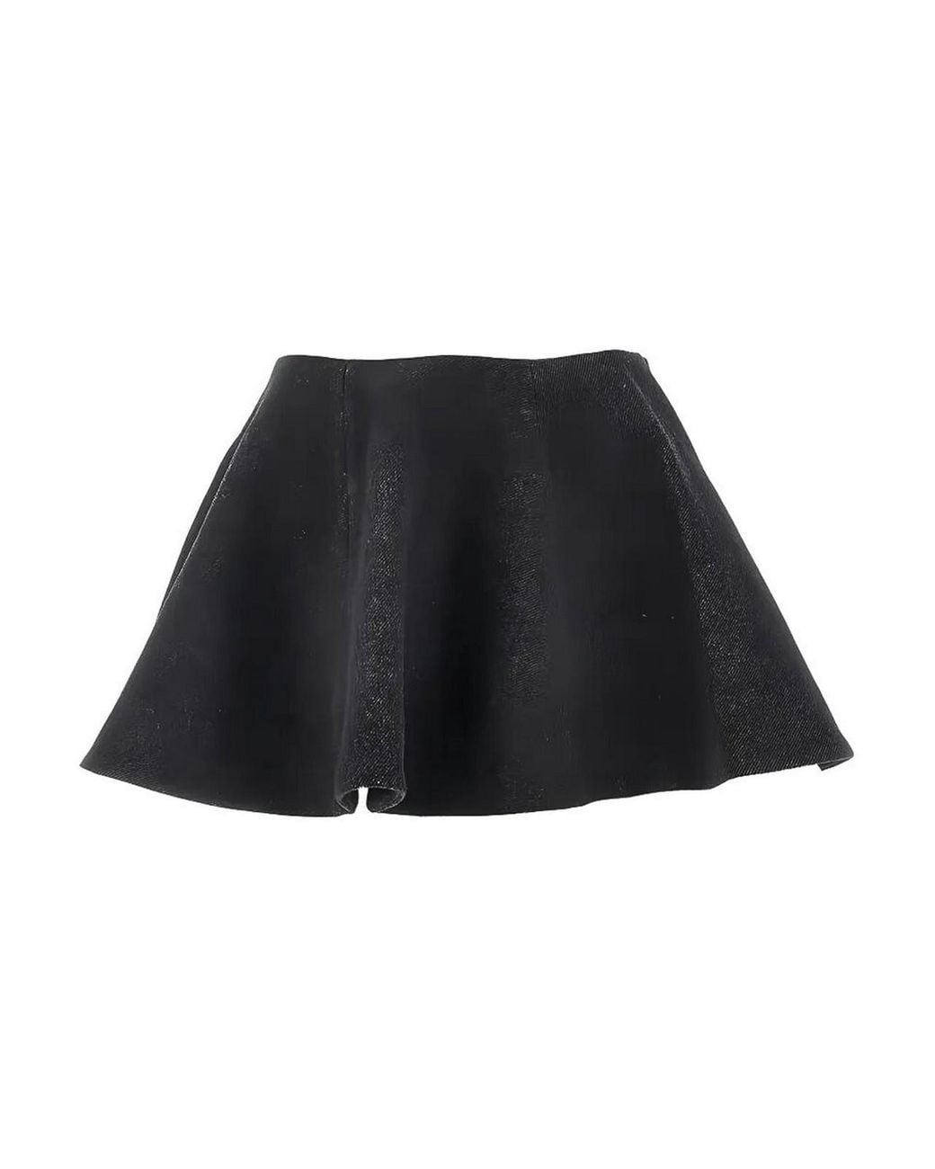 Ganni Black Peacoat Wool Skirt