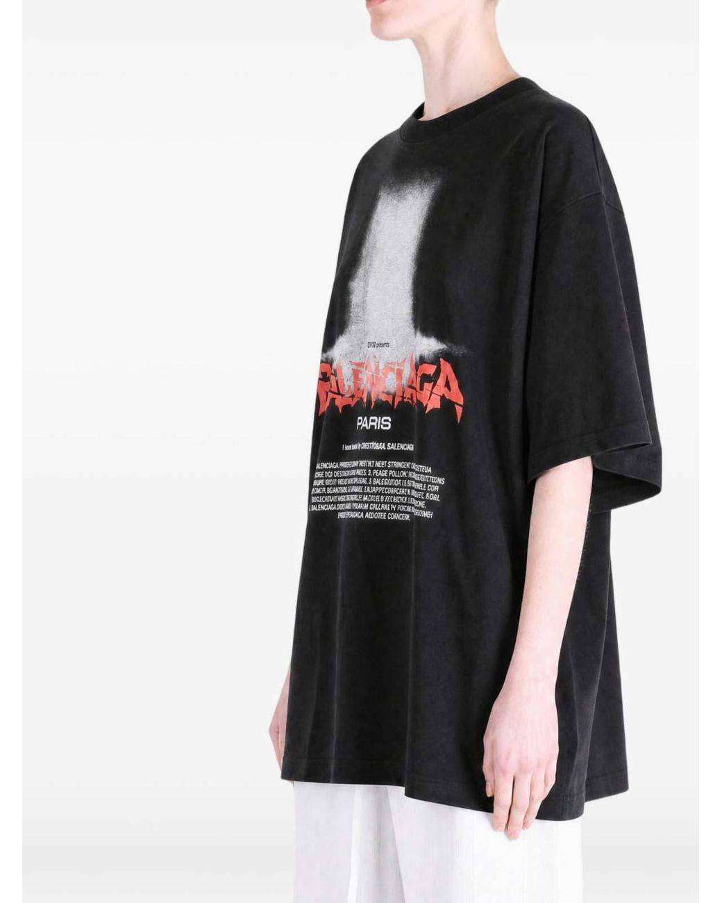 Balenciaga Black The Door Oversized T-Shirt