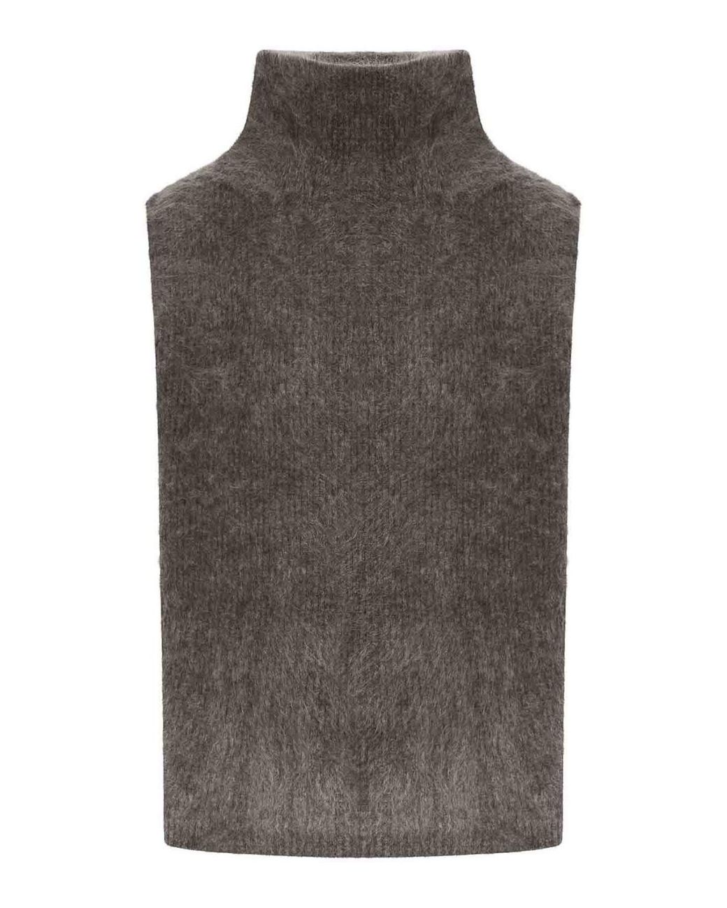 Lisa Yang Gray Aisla Wool Cashmere Vest