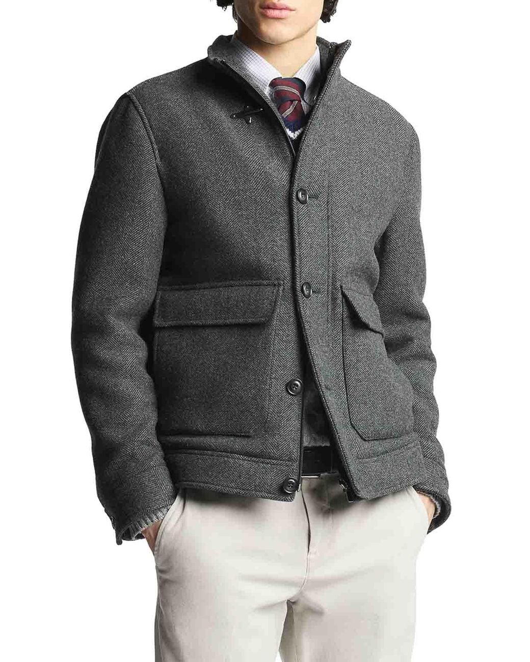 Fay Gray Wool Bomber Jacket for men