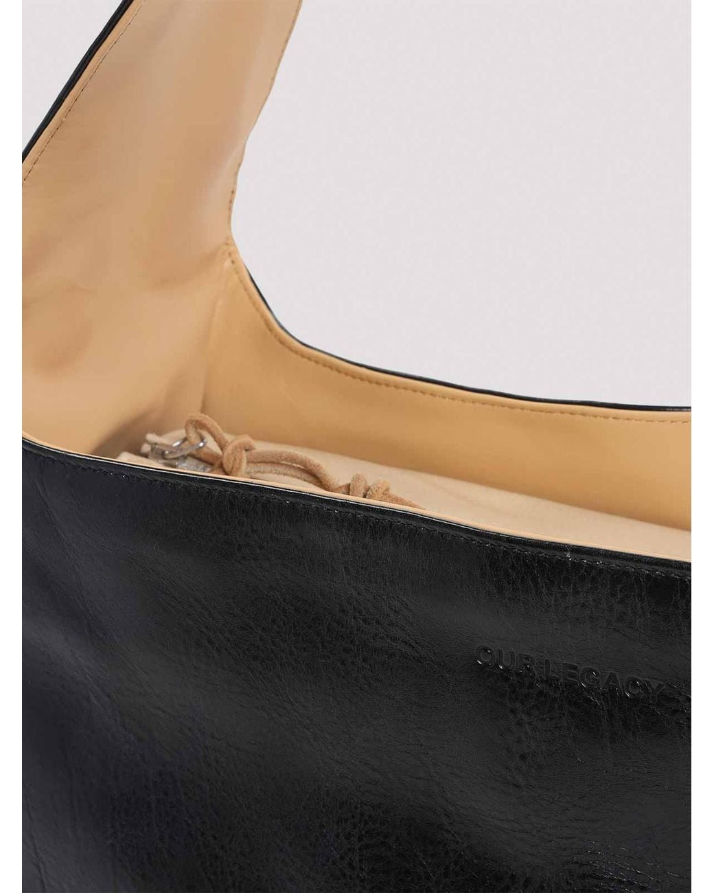 Our Legacy Black Grande Brick Bag for men