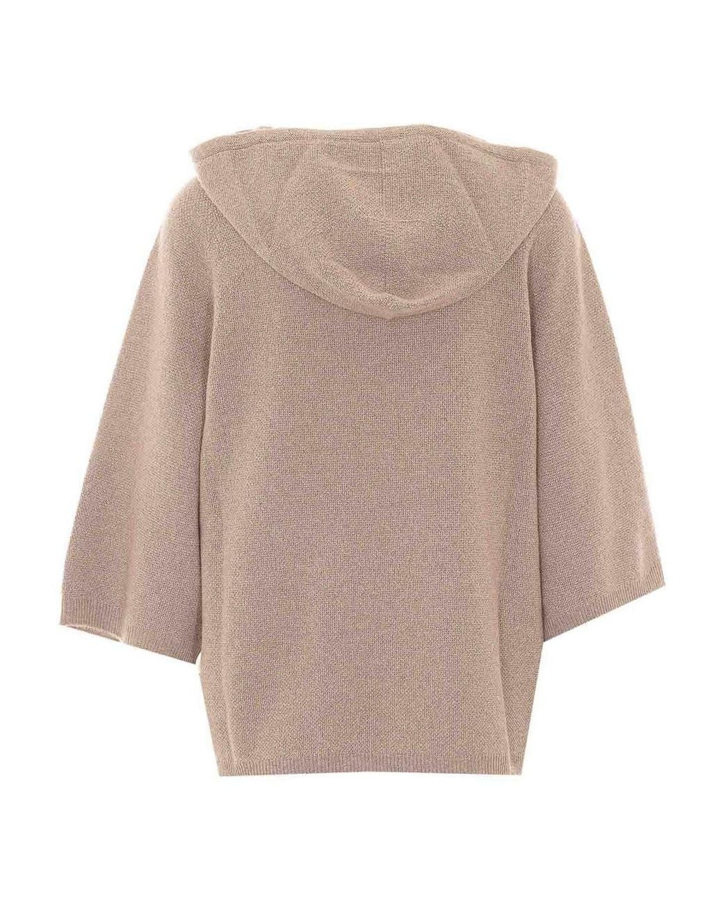 Fabiana Filippi Natural Knitted Hoodie