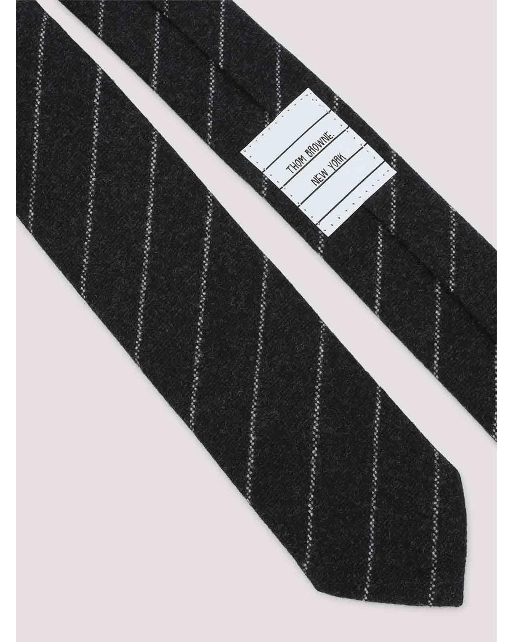 Thom Browne White Thom Classic Tie for men