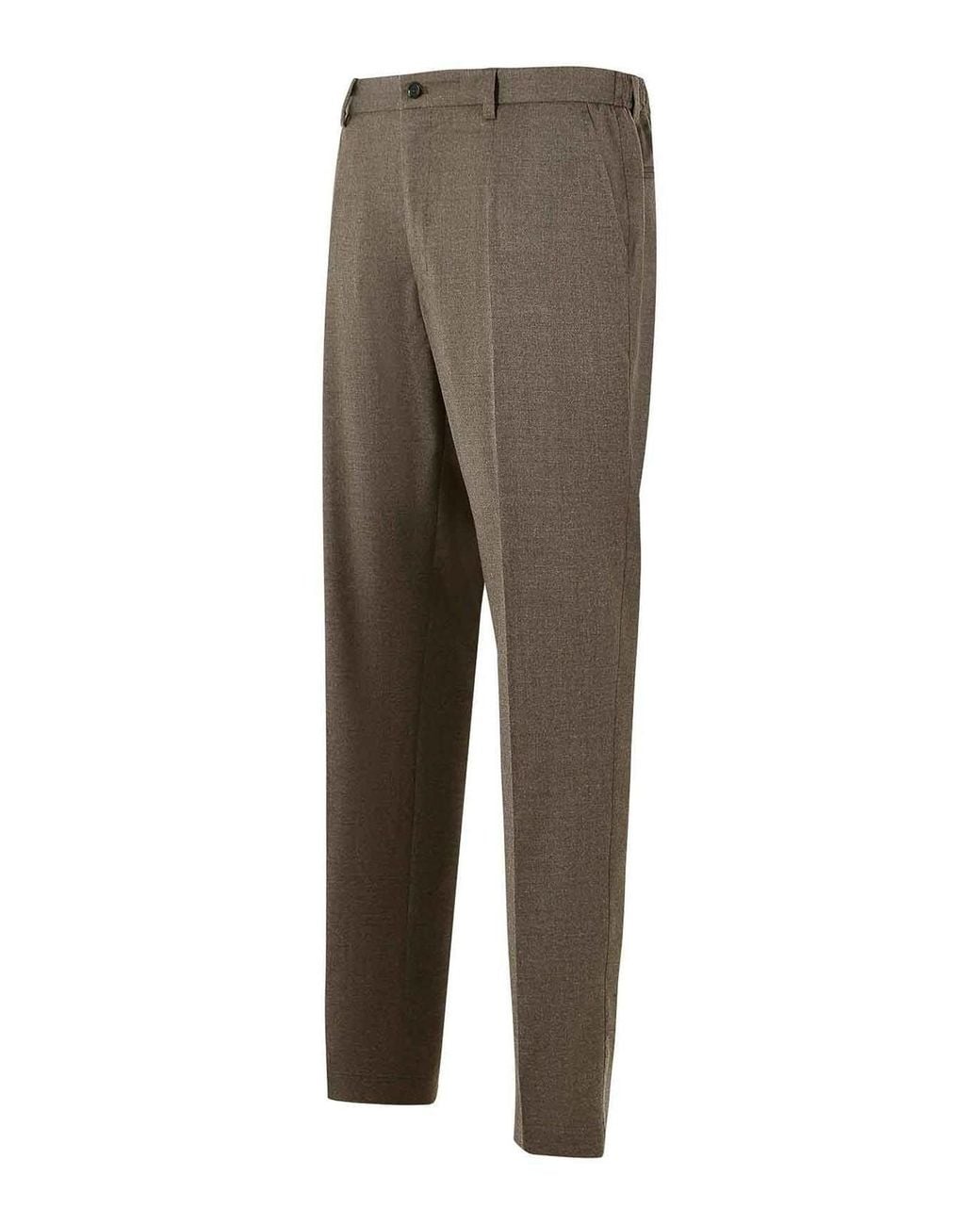 Dolce & Gabbana Gray Virgin Wool Trousers for men