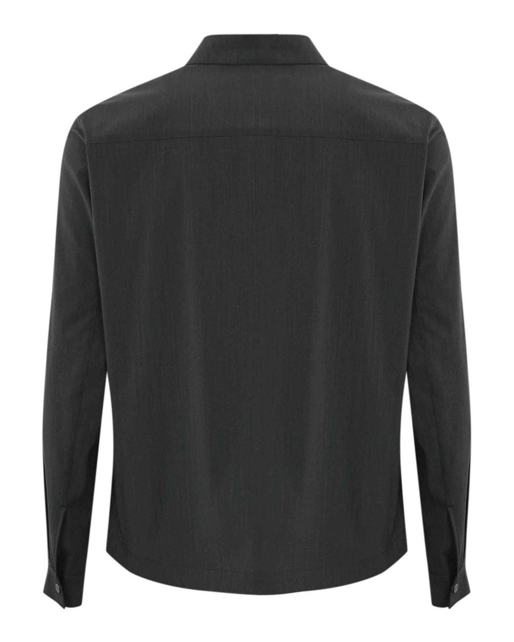 Herno Black Cotton Shirt Jacket for men