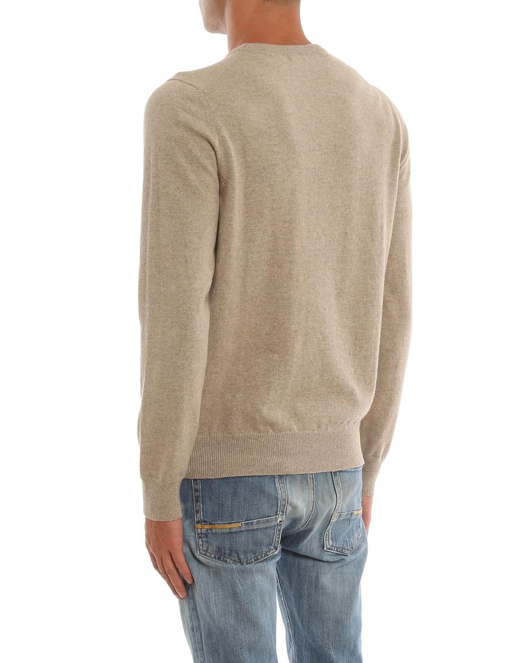 Malo Natural Cashmere Sweater for men