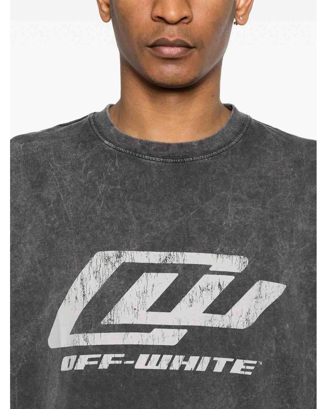 Off-White c/o Virgil Abloh Gray 'Owr Skate' Short Sleeve T-Shirt for men