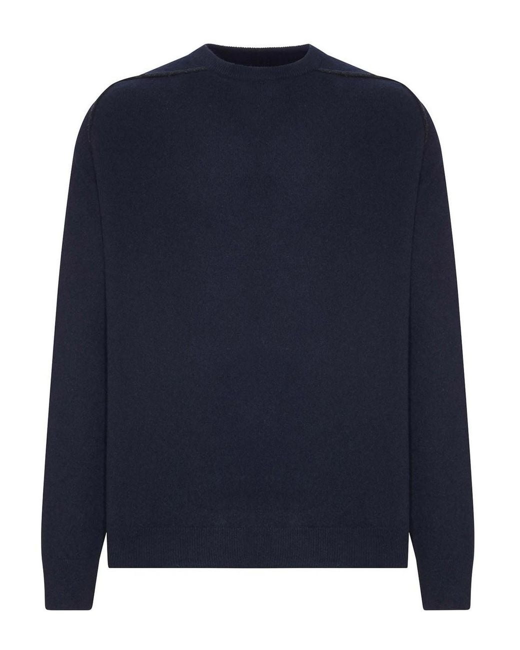 Maison Margiela Blue Crewneck Sweater for men