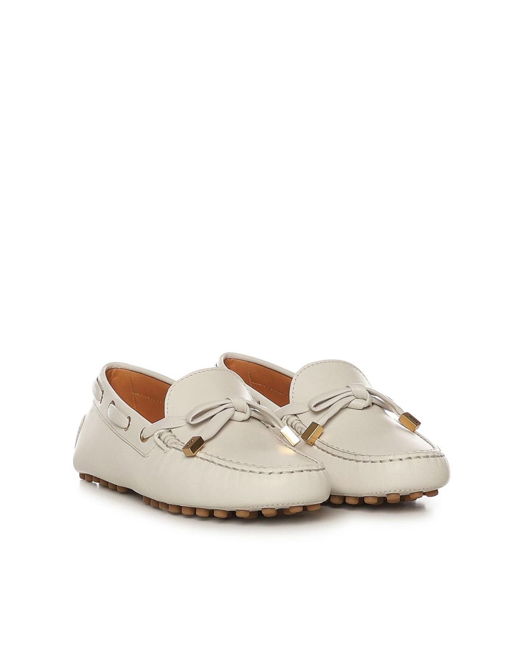 Tod's Natural Gommino Leather Loafer