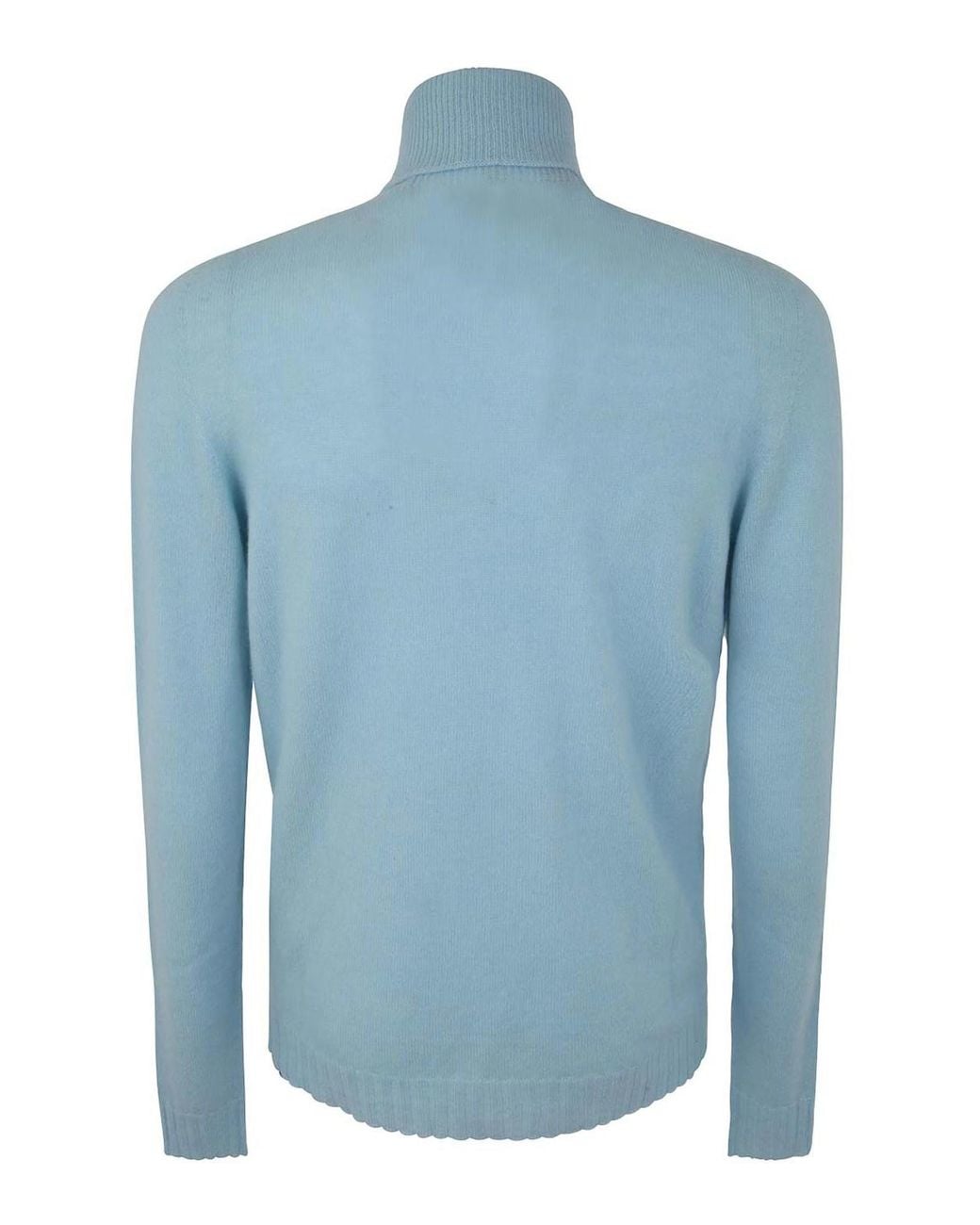 MD75 Blue Cashmere Turtle Neck Sweater for men