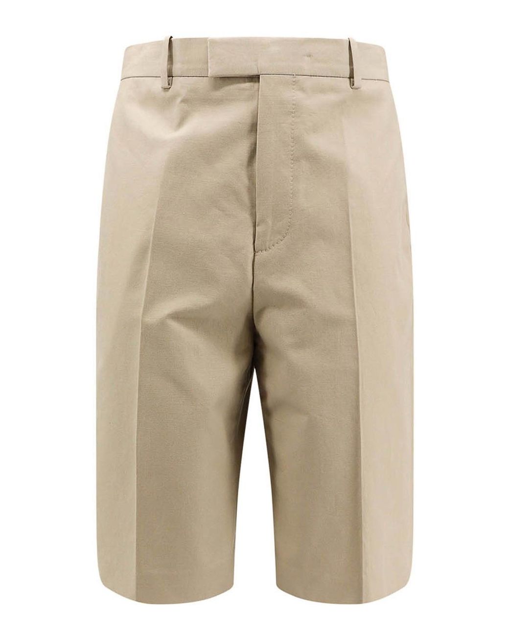 Ferragamo Natural Cotton Bermuda Shorts for men